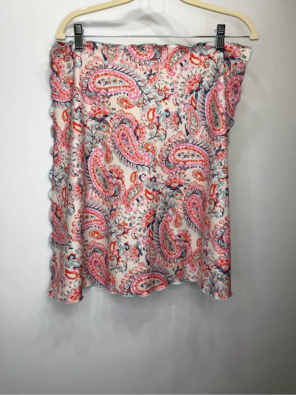 Source Unknown Pink Paisley Print Women’s Skirt - Picture 1 of 6
